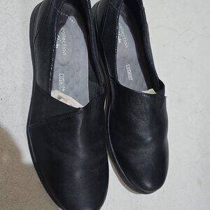 Women's Clark BLACK Shoes Cushion Feel US Size 9.5 Business Casual Office